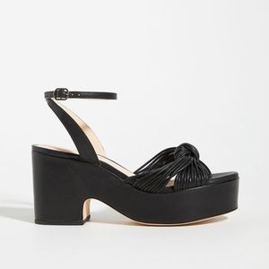 NIB Anthropologie Black Platform Shoes